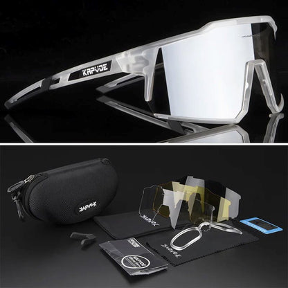 Óculos de Sol Polarizado - Sport Vision oculos de sol 023 Loja da Dryka Transparente - Preta 