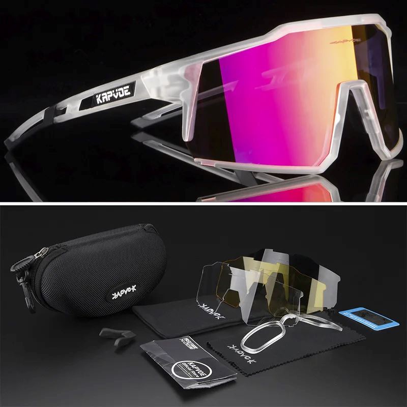 Óculos de Sol Polarizado - Sport Vision oculos de sol 023 Loja da Dryka Transparente - Rosa 