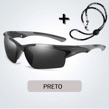 Óculos de Sol Polarizado Ultra V 400+ Óculos de sol 021 Loja da Dryka Preto 