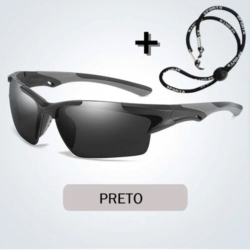 Óculos de Sol Polarizado Ultra V 400+ Óculos de sol 021 Loja da Dryka Preto 
