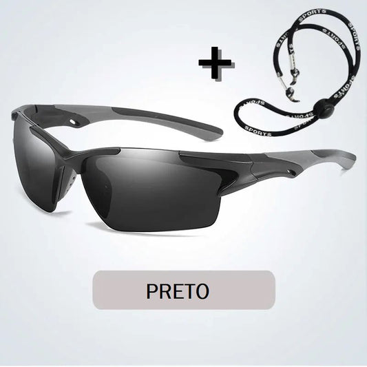 Óculos de Sol Polarizado Ultra V 400+ Óculos de sol 021 Loja da Dryka Preto 