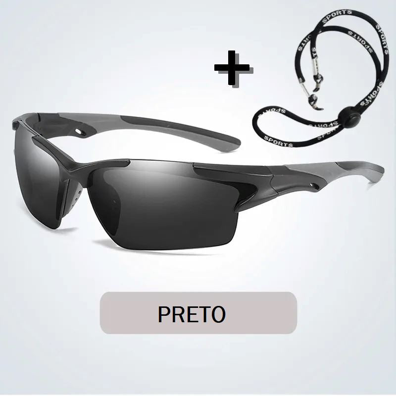 Óculos de Sol Polarizado Ultra V 400+ Óculos de sol 021 Loja da Dryka Preto 