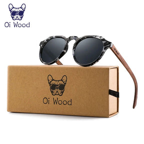 Óculos de Sol Redondo Unissex - Oi Wood Loja da Dryka 