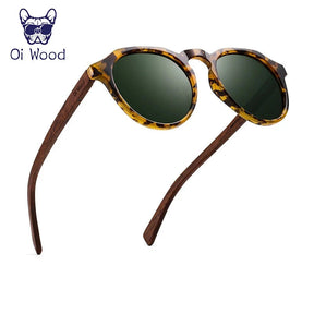 Óculos de Sol Redondo Unissex - Oi Wood Loja da Dryka Verde 