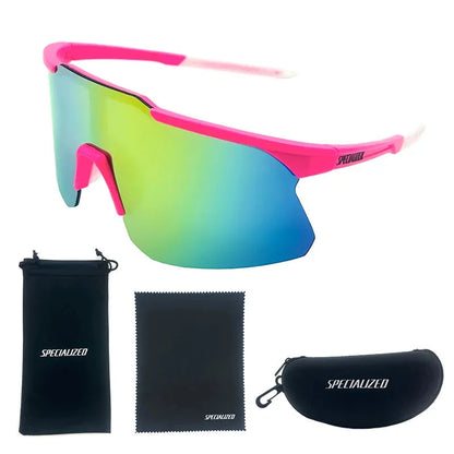 Óculos de Sol Specialized - Polarizado UV 400+ Loja da Dryka Pink Green 