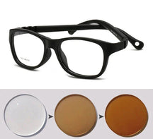 Óculos para Bebês - First Vision oculos de grau 002 Loja da Dryka Preta - - Lente Caramelo 