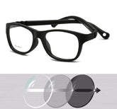Óculos para Bebês - First Vision oculos de grau 002 Loja da Dryka Preta - Lente Cinza 