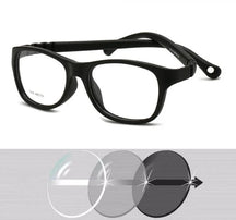 Óculos para Bebês - First Vision oculos de grau 002 Loja da Dryka Preta - Lente Cinza 