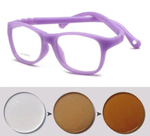 Óculos para Bebês - First Vision oculos de grau 002 Loja da Dryka Roxo - Lente Caramelo 