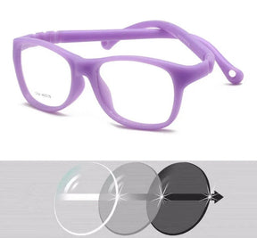 Óculos para Bebês - First Vision oculos de grau 002 Loja da Dryka Roxo - Lente Cinza 