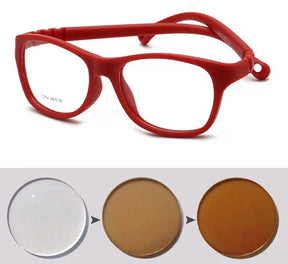 Óculos para Bebês - First Vision oculos de grau 002 Loja da Dryka Vermelho - - Lente Caramelo 