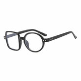 Óculos quadrados e redondos assimétricos vintage para homens e mulheres, óculos de grandes dimensões, moldura óptica, nova moda, 2023 Loja da Dryka 1 