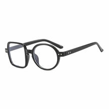 Óculos quadrados e redondos assimétricos vintage para homens e mulheres, óculos de grandes dimensões, moldura óptica, nova moda, 2023 Loja da Dryka 1 