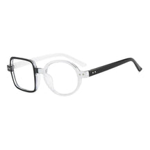 Óculos quadrados e redondos assimétricos vintage para homens e mulheres, óculos de grandes dimensões, moldura óptica, nova moda, 2023 Loja da Dryka 3 