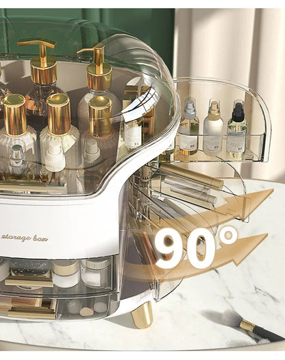 Organizador de Maquiagem e Porta Maquiagem em Acrílico - PAVLOVA decoração 003 Loja da Dryka 