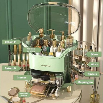 Organizador de Maquiagem e Porta Maquiagem em Acrílico - PAVLOVA decoração 003 Loja da Dryka 