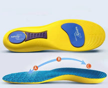 Palmilha Ortopédica Comfort Plus Loja da Dryka Amarela 33-34 