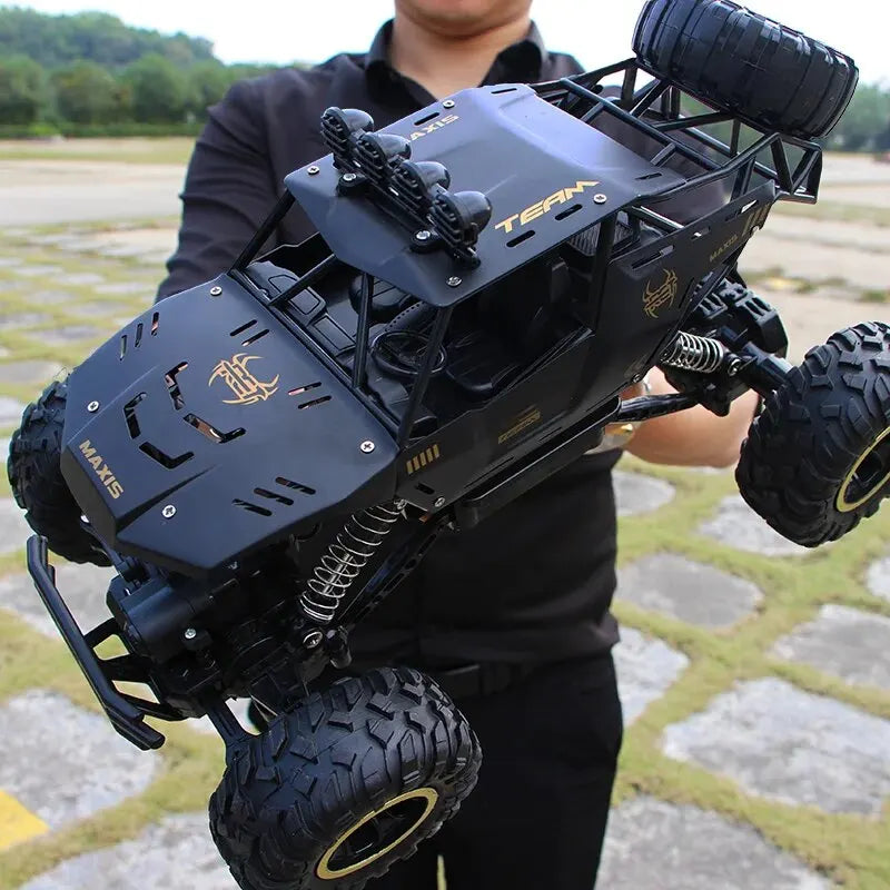 Picape Monster Off-Road com Controle Remoto Loja da Dryka 37cm Black 