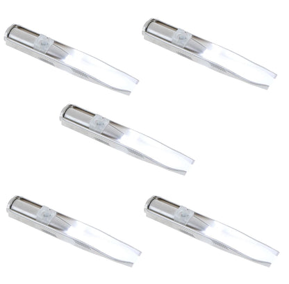 Pinça Aço Inox com LED Integrado beleza 035 Loja da Dryka 05pçs 