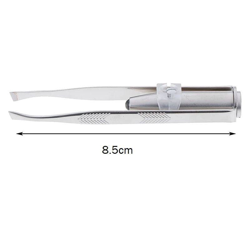 Pinça Aço Inox com LED Integrado beleza 035 Loja da Dryka 