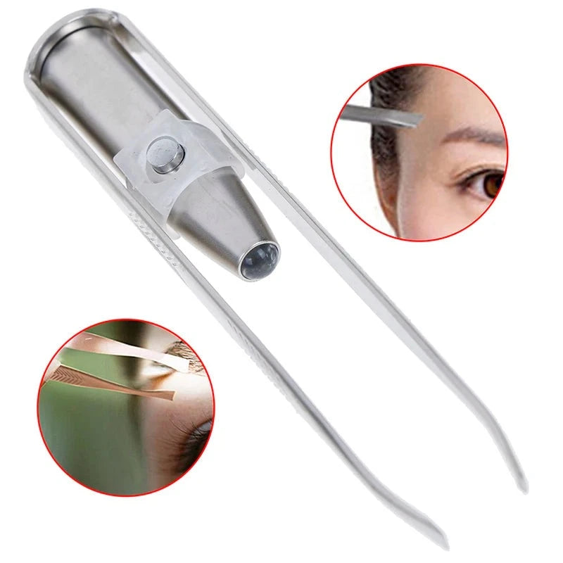 Pinça Aço Inox com LED Integrado beleza 035 Loja da Dryka 