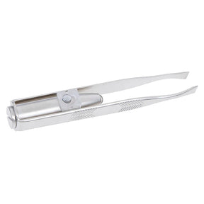 Pinça Aço Inox com LED Integrado beleza 035 Loja da Dryka 