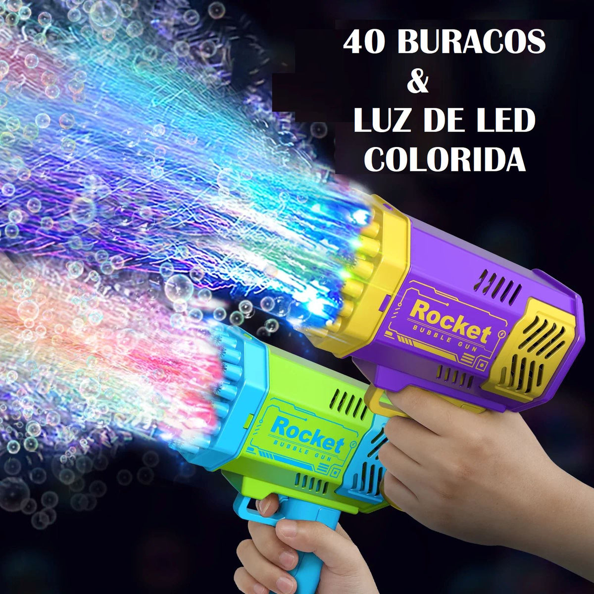 Pistola Rocket de Bolha de Sabão brinquedo 004 lojadadryka 