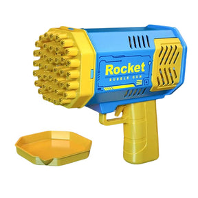 Pistola Rocket de Bolha de Sabão brinquedo 004 lojadadryka Azul 