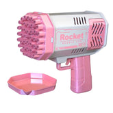 Pistola Rocket de Bolha de Sabão brinquedo 004 lojadadryka Rosa 