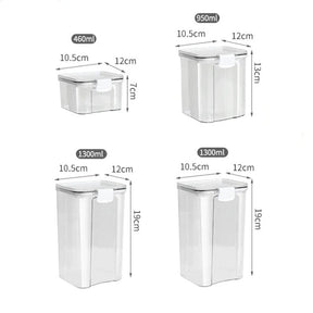 Porta Mantimentos com Trava e Vedação casa 022 Loja da Dryka 4 unid Branco 