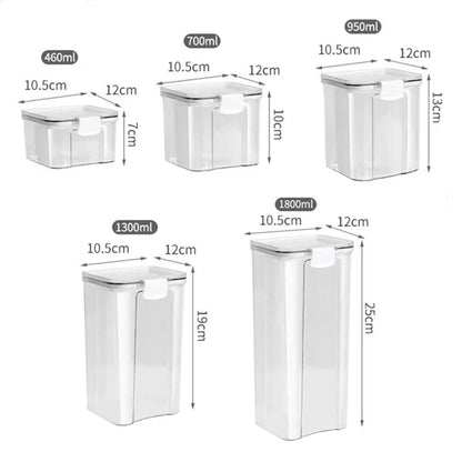 Porta Mantimentos com Trava e Vedação casa 022 Loja da Dryka Branco 460ML 1 unid