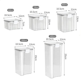 Porta Mantimentos com Trava e Vedação casa 022 Loja da Dryka Branco 460ML 1 unid