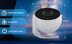 Projetor das Galáxias decoração 003 Loja da Dryka Branco e Preto 