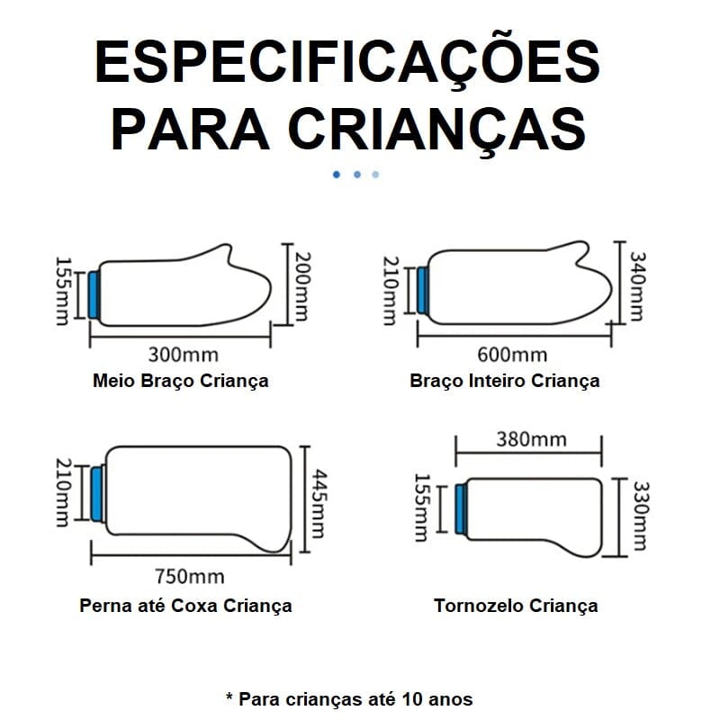 Protetor para Gesso e Curativos - Safe Shower bem estar - protetor gesso Loja da Dryka 