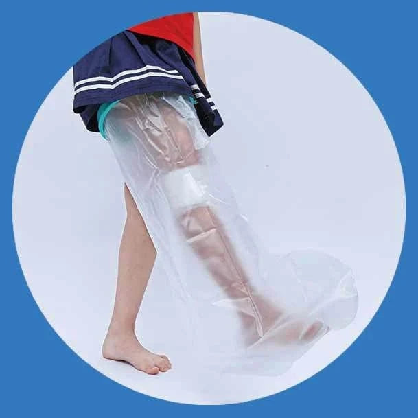 Protetor para Gesso e Curativos - Safe Shower bem estar - protetor gesso Loja da Dryka Criança - Perna inteira 
