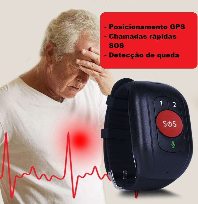 Pulseira Inteligente para Idosos - Help Life Bem Estar 057 Loja da Dryka 