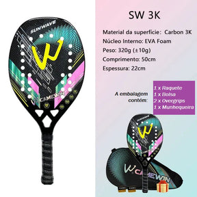 Raquete Beach Tênis -SUNWAVE esporte 012 Loja da Dryka 