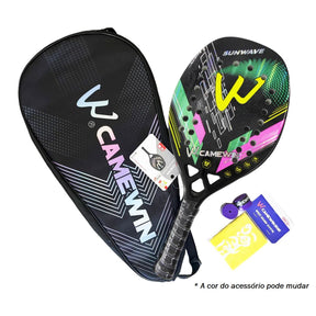 Raquete Beach Tênis -SUNWAVE esporte 012 Loja da Dryka Rosa 