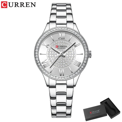 Relógio Feminino Curren - Luxury relogio feminino - curren luxury Loja da Dryka Prata 