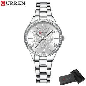 Relógio Feminino Curren - Luxury relogio feminino - curren luxury Loja da Dryka Prata 