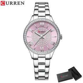 Relógio Feminino Curren - Luxury relogio feminino - curren luxury Loja da Dryka Prata-Rosa 