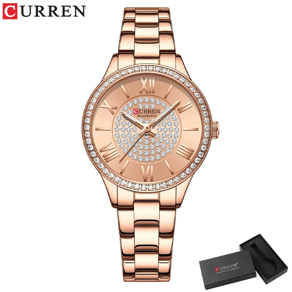 Relógio Feminino Curren - Luxury relogio feminino - curren luxury Loja da Dryka Rose 