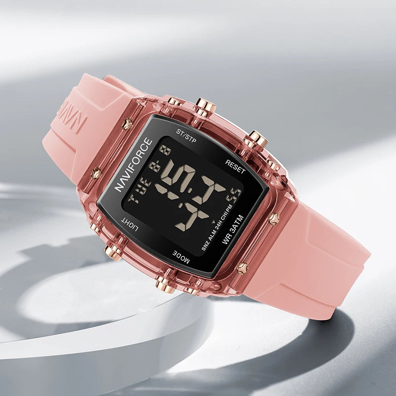 Relógio Feminino Digital Naviforce Relogio feminino 005 Loja da Dryka 