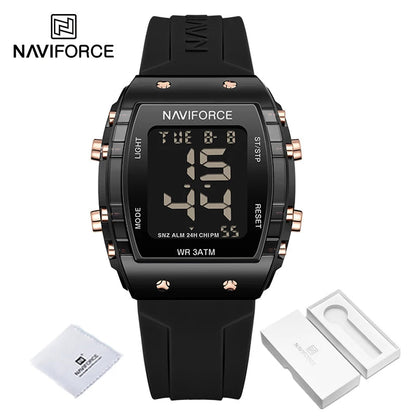 Relógio Feminino Digital Naviforce Relogio feminino 005 Loja da Dryka Preto 