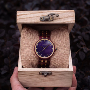 Relógio Feminino em Madeira Bobo Bird - Fashion Wood Relógio Feminino -Fashion Wood Loja da Dryka 