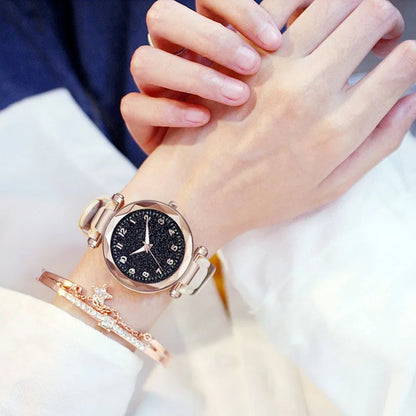 Relógio Feminino Style Lux + Pulseira Grátis Relógio Feminino 001 lojadadryka 