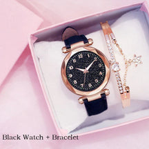 Relógio Feminino Style Lux + Pulseira Grátis Relógio Feminino 001 lojadadryka Preto + Pulseira Grátis 