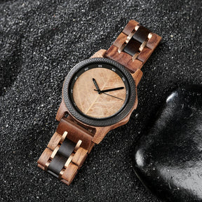 Relógio Masculino de Madeira BOBO BIRD - Leaf Elegance relogio masculino Leaf Elegance Loja da Dryka 