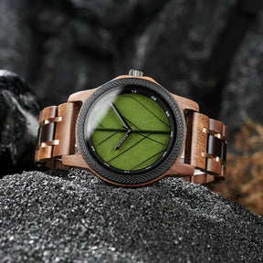 Relógio Masculino de Madeira BOBO BIRD - Leaf Elegance relogio masculino Leaf Elegance Loja da Dryka 