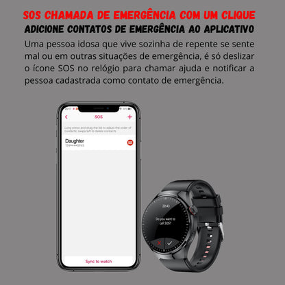 Relógio Smartwatch Feminino - Live Metrics Relógio Smartwatch - Live Metrics Loja da Dryka 